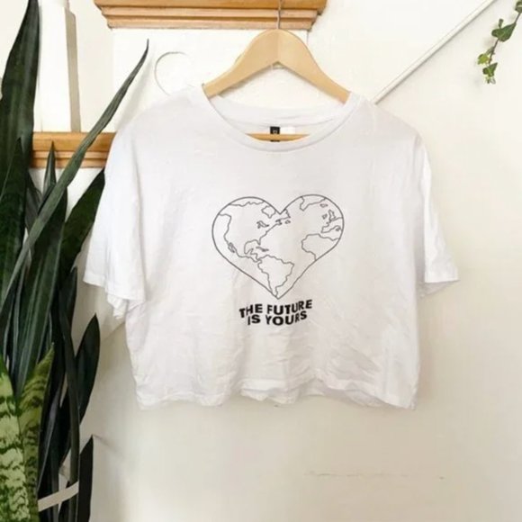 H&M | NWOT Future is Yours Crop Top - Picture 2 of 6